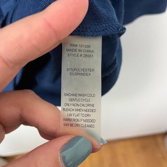 Soft Surroundings Woman's Sz S Blue Madison Cape Tunic Sweater 28583 - Picture 6 of 8